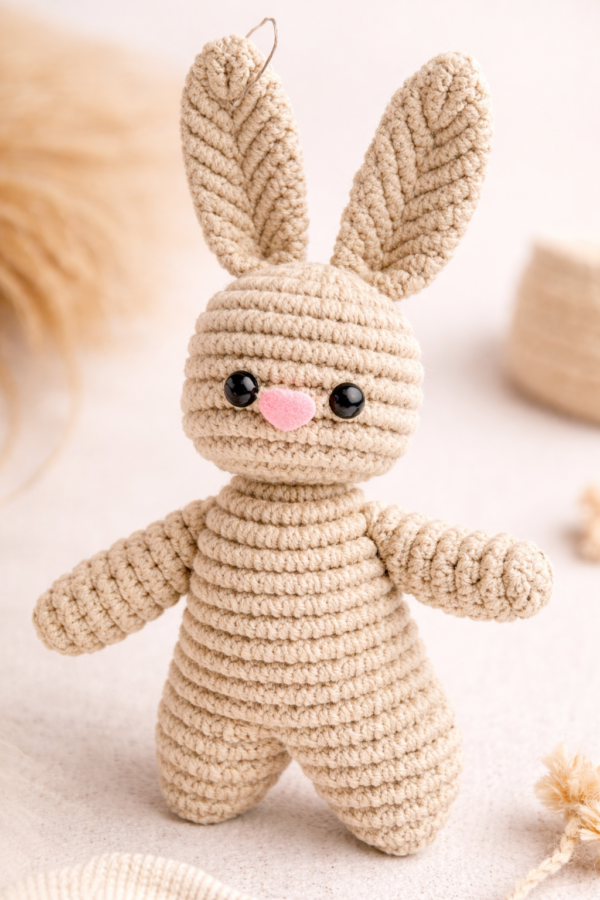 Handmade Macrame Bunny Soft Toy