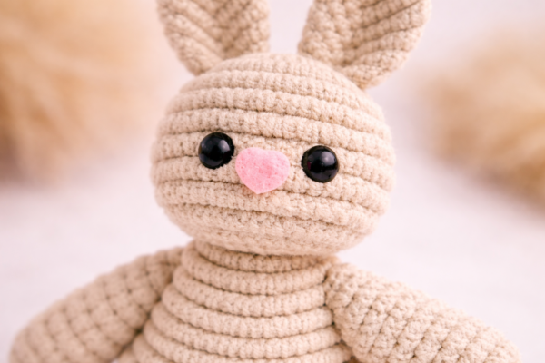 Handmade Macrame Bunny Soft Toy
