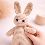 Handmade Macrame Bunny Soft Toy