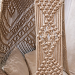 luxury handmade macrame hanging swing chair for living room