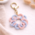 pink & Blue Keychain