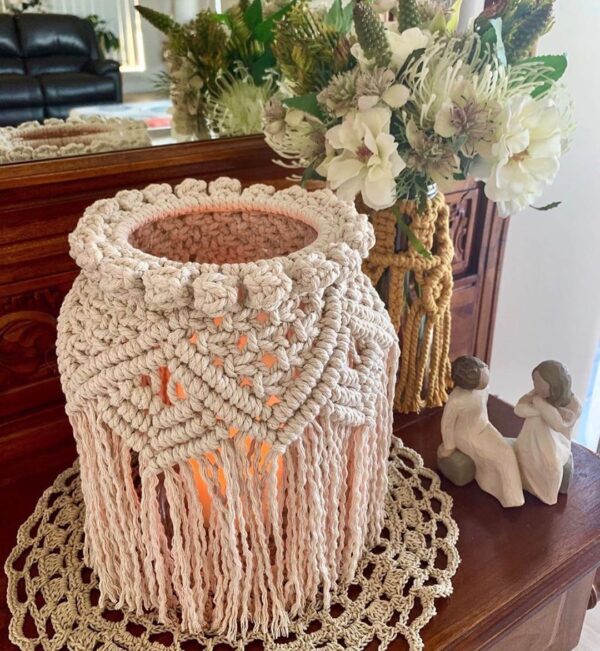 Macrame Light Jar