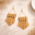 Dark Beige Tringle Earrings