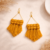 Mustared Tringle Earrings