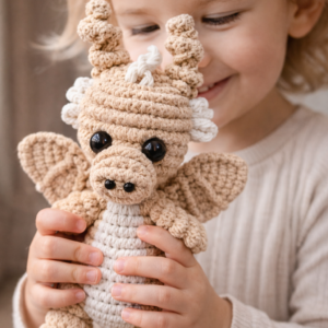 Handmade Macrame Dragon Soft Toy