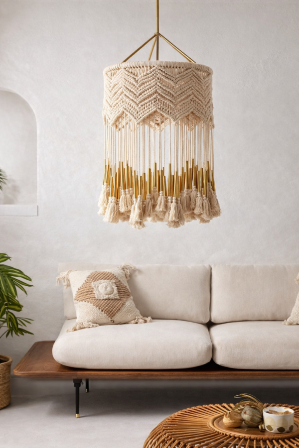 Bohemian ceiling light fixture for living room