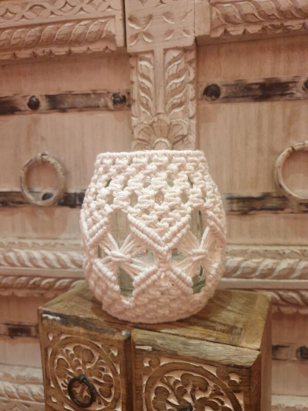 Macrame Light Jar