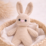Handmade Macrame Bunny Soft Toy