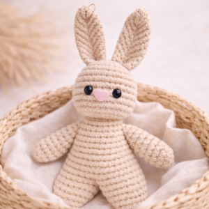 Handmade Macrame Bunny Soft Toy