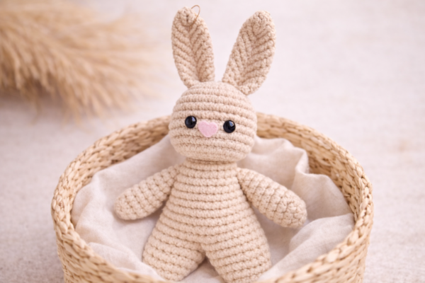 Handmade Macrame Bunny Soft Toy