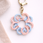 color variations handmade flower keychain