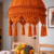 Rust Orange Dome Lamp