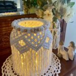 handmade macrame jar lantern decor
