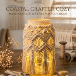 boho macrame jar decor handmade