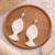 White Leaf Earrings