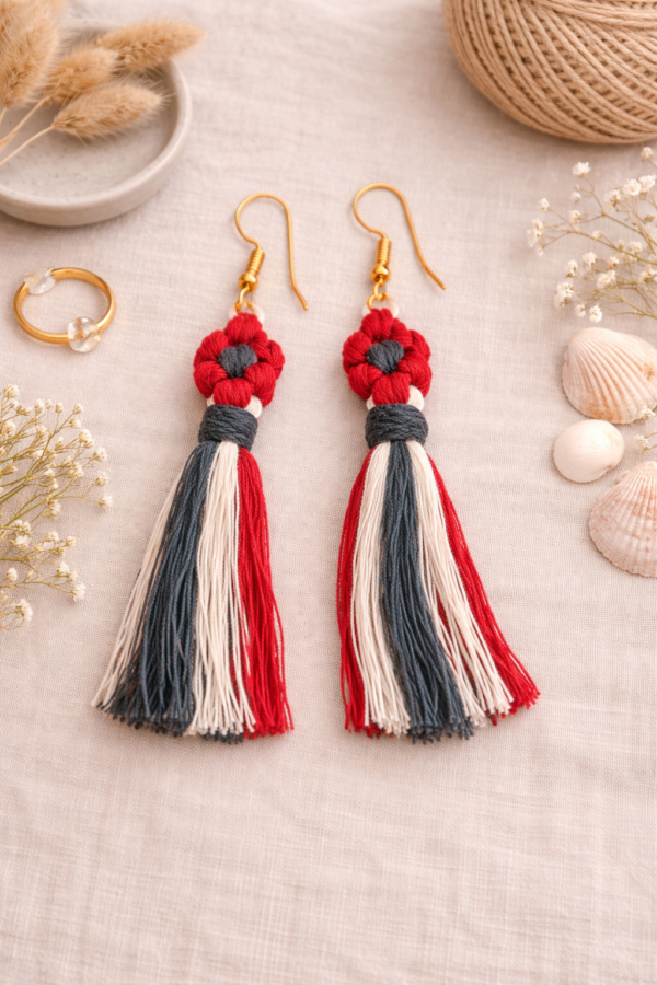 lightweight boho tassel earrings