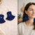 Blue Tassel Earrings