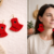 Red Tassel Earrings