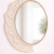 White Oval Frame mirror