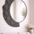 Grey Oval Frame mirror