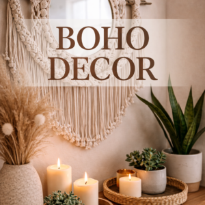 macrame wall mirror 10 inch boho decor with long fringe hanging on wooden rod boho home decor