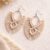 Off White Boho Earrings