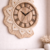 Beige Half Moon Clock