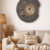 Grey Oval Wall Clock