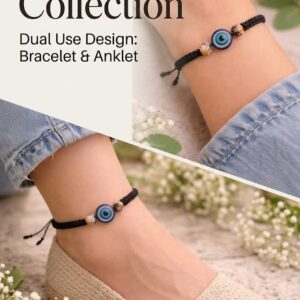 Evil eye bracelet and anklet dual use adjustable handmade black thread jewelry for women ❓ FAQs Q1. Can this be worn as both bracelet and anklet? Yes, it is designed for dual use with an adjustable fit. Q2. Is it suitable for daily wear? Absolutely! It’s lightweight, comfortable, and durable. Q3. Does it fit all sizes? Yes, the adjustable knot ensures a perfect fit. Q4. What does the evil eye symbolize? It is believed to protect against negative energy and bring positivity. 📢 CTA (Call To Action) ✨ Protect your vibe in style — Shop Now & Elevate Your Everyday Look! If you want, I can also: Create Amazon / Flipkart listing version Design Instagram ad captions + hashtags Generate product mockups or lifestyle images meta tittle slug external link Here are the SEO essentials for your product 👇 🔹 Meta Title (SEO Optimized) Evil Eye Bracelet & Anklet | Adjustable Handmade Protection Jewelry for Women 👉 (60–65 characters, Google-friendly) 🔗 URL Slug (SEO Friendly) evil-eye-bracelet-anklet-dual-use 👉 Keep it short, keyword-rich, and lowercase 🌍 External Links (High Authority – SEO Boost) Use these as outbound links on your product page (helps SEO credibility): https://en.wikipedia.org/wiki/Evil_eye 👉 (Explain meaning & symbolism of evil eye) https://www.healthline.com/health/mental-health/protecting-your-energy 👉 (Context: energy protection & positivity) https://www.etsy.com/in-en/market/evil_eye_bracelet 👉 (Market reference / trend validation) 💡 Pro Tips (Important for Ranking) Add 1 external link in description (not too many) Open links in new tab (target="_blank") Use nofollow tag for marketplace links (like Etsy) Keep keyword “evil eye bracelet anklet” in title + description If you want next level SEO, I can also give: 🔥 Schema markup (for Google rich results) 📈 Shopify / WooCommerce SEO setup 🛍️ Conversion-optimized product description (high sales version) short description ✨ Short Product Description (SEO Friendly) Add style and protection to your everyday look with this Evil Eye Bracelet & Anklet. Designed for dual use, this adjustable handmade piece offers a comfortable fit and a trendy boho vibe. The evil eye charm symbolizes protection from negative energy, making it both meaningful and stylish—perfect for daily wear or gifting. 🧿