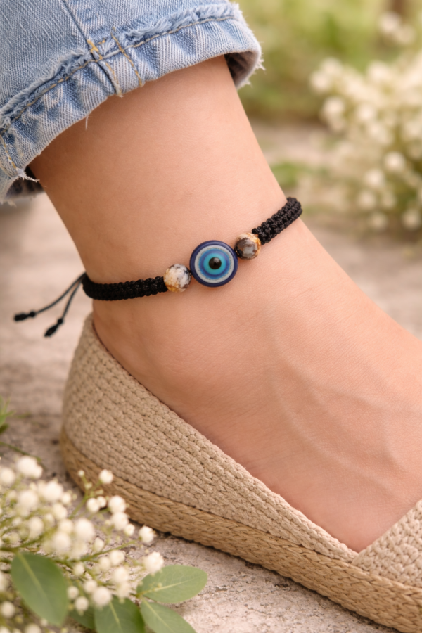 Evil eye bracelet and anklet dual use adjustable handmade black thread jewelry for women ❓ FAQs Q1. Can this be worn as both bracelet and anklet? Yes, it is designed for dual use with an adjustable fit. Q2. Is it suitable for daily wear? Absolutely! It’s lightweight, comfortable, and durable. Q3. Does it fit all sizes? Yes, the adjustable knot ensures a perfect fit. Q4. What does the evil eye symbolize? It is believed to protect against negative energy and bring positivity. 📢 CTA (Call To Action) ✨ Protect your vibe in style — Shop Now & Elevate Your Everyday Look! If you want, I can also: Create Amazon / Flipkart listing version Design Instagram ad captions + hashtags Generate product mockups or lifestyle images meta tittle slug external link Here are the SEO essentials for your product 👇 🔹 Meta Title (SEO Optimized) Evil Eye Bracelet & Anklet | Adjustable Handmade Protection Jewelry for Women 👉 (60–65 characters, Google-friendly) 🔗 URL Slug (SEO Friendly) evil-eye-bracelet-anklet-dual-use 👉 Keep it short, keyword-rich, and lowercase 🌍 External Links (High Authority – SEO Boost) Use these as outbound links on your product page (helps SEO credibility): https://en.wikipedia.org/wiki/Evil_eye 👉 (Explain meaning & symbolism of evil eye) https://www.healthline.com/health/mental-health/protecting-your-energy 👉 (Context: energy protection & positivity) https://www.etsy.com/in-en/market/evil_eye_bracelet 👉 (Market reference / trend validation) 💡 Pro Tips (Important for Ranking) Add 1 external link in description (not too many) Open links in new tab (target="_blank") Use nofollow tag for marketplace links (like Etsy) Keep keyword “evil eye bracelet anklet” in title + description If you want next level SEO, I can also give: 🔥 Schema markup (for Google rich results) 📈 Shopify / WooCommerce SEO setup 🛍️ Conversion-optimized product description (high sales version) short description ✨ Short Product Description (SEO Friendly) Add style and protection to your everyday look with this Evil Eye Bracelet & Anklet. Designed for dual use, this adjustable handmade piece offers a comfortable fit and a trendy boho vibe. The evil eye charm symbolizes protection from negative energy, making it both meaningful and stylish—perfect for daily wear or gifting. 🧿